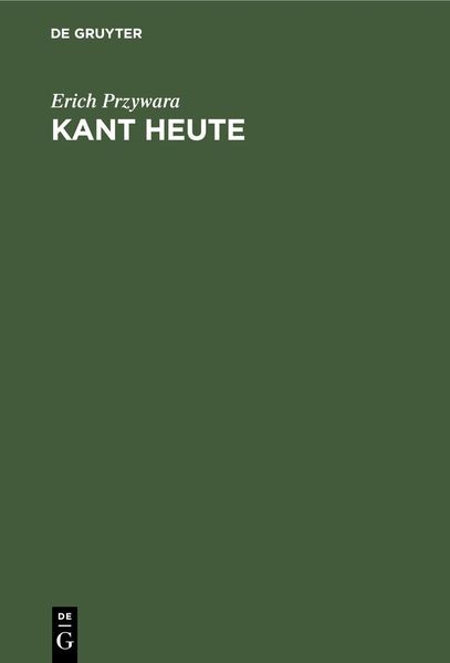 Produktbild: Kant Heute