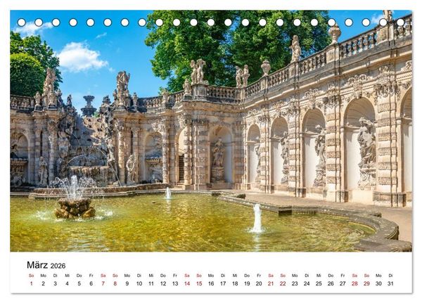 Produktbild: Dresden, Atmosph&auml;re der Altstadt (Tischkalender 2026 DIN A5 quer), CALVENDO Monatskalender
