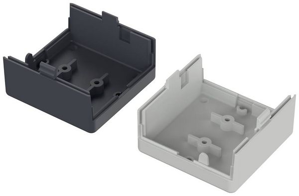Produktbild: Bopla UNIVERSAL U 50 06050000 Elektronikgeh&auml;use 50 x 50 x 30 Polystyrol (EPS) Grau, Schwarz 1 St.