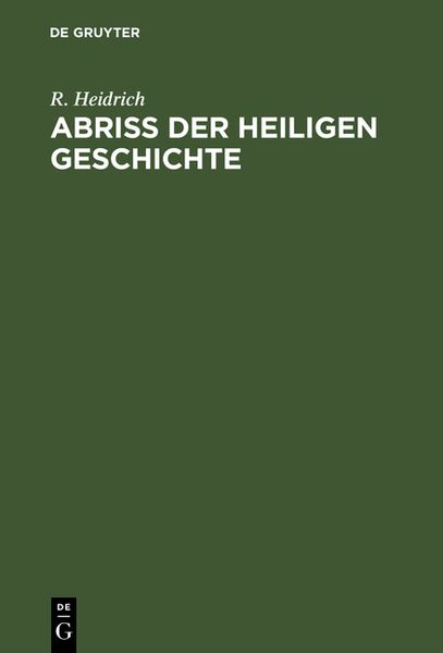 Produktbild: Abri&szlig; der Heiligen Geschichte