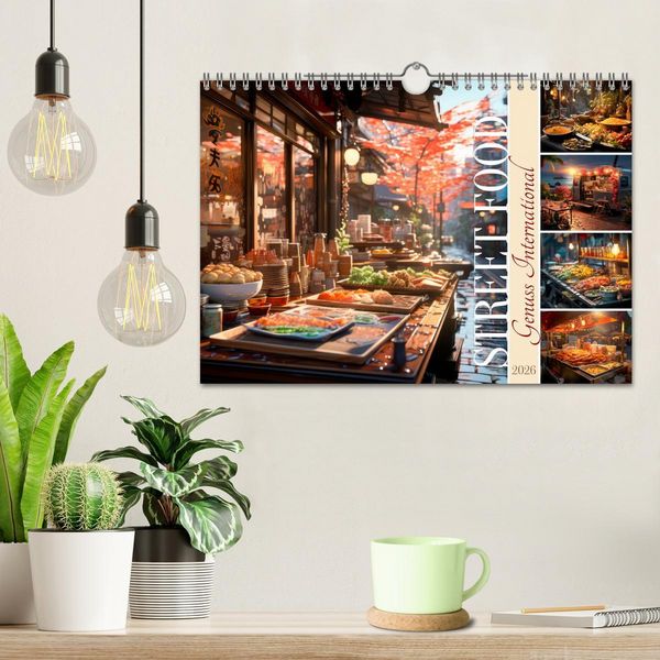 Produktbild: STREET FOOD Genuss International (Wandkalender 2026 DIN A4 quer), CALVENDO Monatskalender