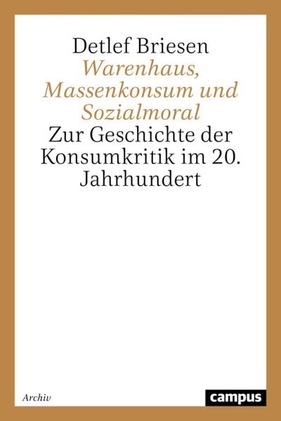 Produktbild: Warenhaus, Massenkonsum und Sozialmoral
