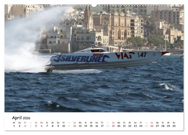 Produktbild: Offshore Powerboats (Wandkalender 2026 DIN A2 quer), CALVENDO Monatskalender