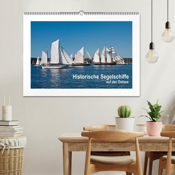 Produktbild: Historische Segelschiffe auf der Ostsee (Wandkalender 2026 DIN A2 quer), CALVENDO Monatskalender