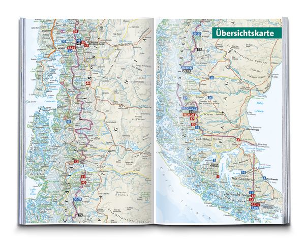 Produktbild: KOMPASS Wanderf&uuml;hrer Patagonien und Feuerland, 55 Touren mit Extra-Tourenkarte