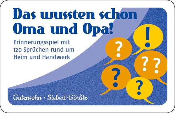 Das wussten schon Oma und Opa! (Kartenspiel)