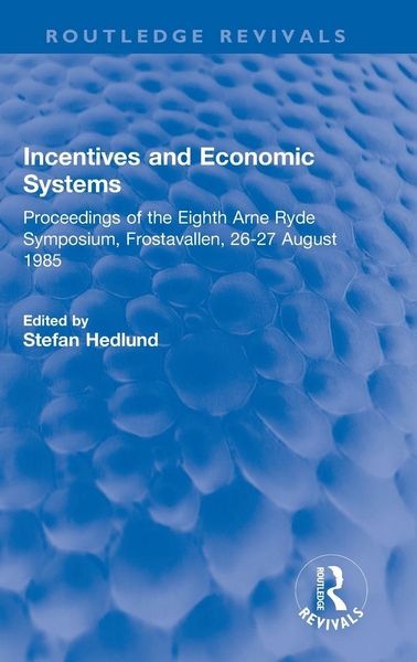 Produktbild: Incentives and Economic Systems