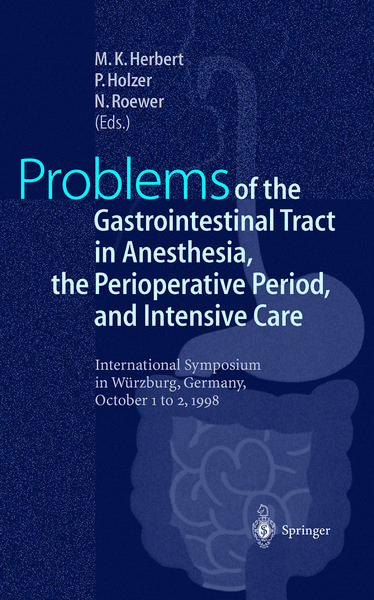 Produktbild: Problems of the Gastrointestinal Tract in Anesthesia, the Perioperative Period, and Intensive Care