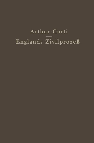 Produktbild: Englands Zivilproze&szlig;