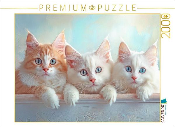 CALVENDO Puzzle Katzenkinder | 2000 Teile Lege-Größe 90x67cm Foto-Puzzle für glückliche Stunden