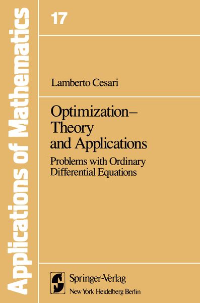 Produktbild: Optimization&mdash;Theory and Applications