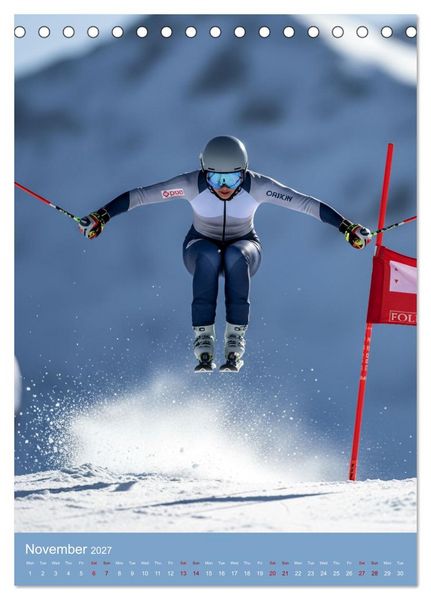 Produktbild: Snow in the Blood (Desk Calendar 2027 DIN A5 portrait), CALVENDO 12 Month DeskCalendar
