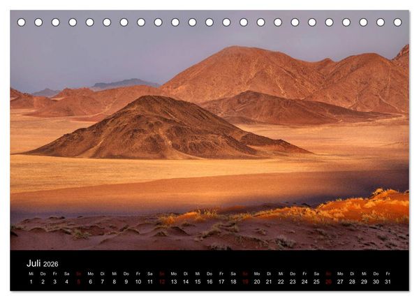 Produktbild: Das Licht Namibias (Tischkalender 2026 DIN A5 quer), CALVENDO Monatskalender
