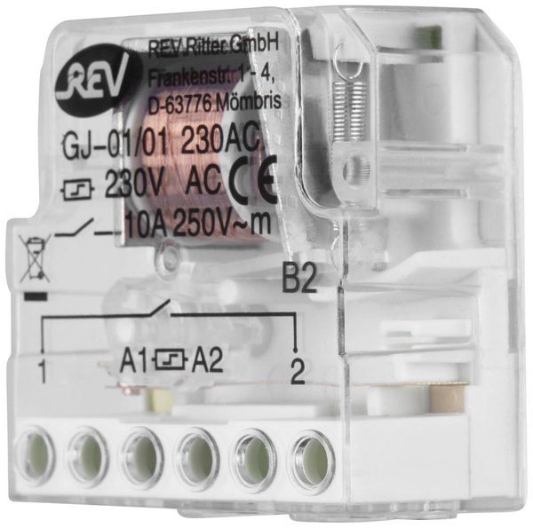 REV Stromstoß-Schalter Unterputz Stromstoßschalter Einbau 10A 230V 10A 2300W 1St.