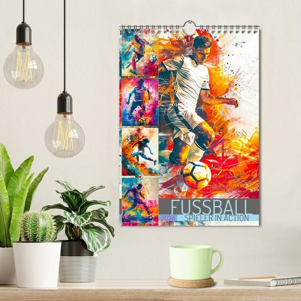 Produktbild: Fussball - Spieler in Action (Wandkalender 2026 DIN A4 hoch), CALVENDO Monatskalender