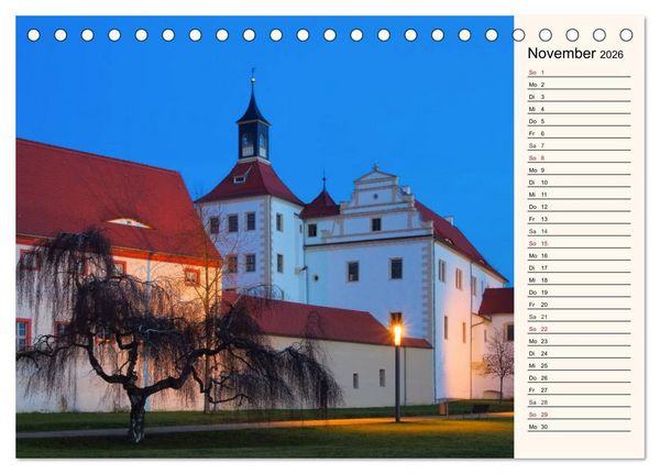 Produktbild: Schl&ouml;sser der Niederlausitz (Tischkalender 2026 DIN A5 quer), CALVENDO Monatskalender