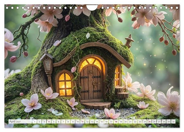 Produktbild: Die geheimen Lichter der Feenh&auml;user - Verborgene Welt im Zauberwald. (Wandkalender 2027 DIN A4 quer), CALVENDO Monatskalender