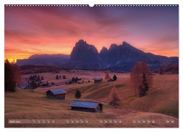 Produktbild: Bergstille - Landschaften, die ber&uuml;hren (Wandkalender 2026 DIN A2 quer), CALVENDO Monatskalender
