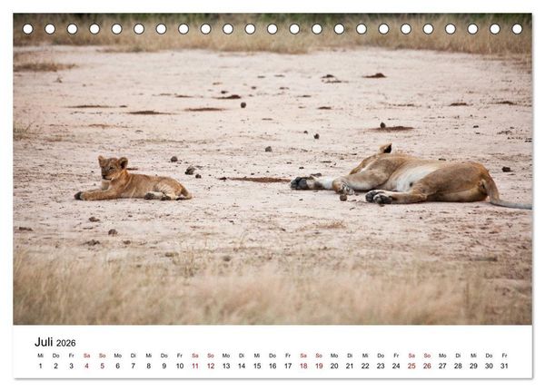 Produktbild: Sambia und der Sambesi (Tischkalender 2026 DIN A5 quer), CALVENDO Monatskalender