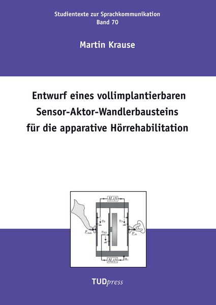Produktbild: Entwurf eines vollimplantierbaren Sensor-Aktor-Wandlerbausteins f&uuml;r die apparative H&ouml;rrehabilitation