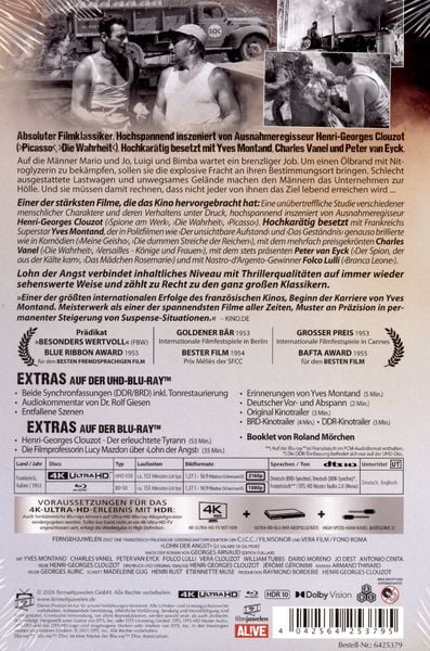 Produktbild: Lohn der Angst - 2-Disc Limited Collector's Edition Mediabook (4K Ultra HD + Blu-ray)