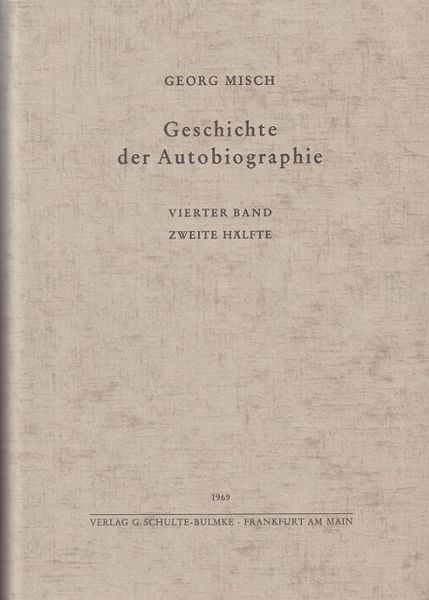 Produktbild: Geschichte der Autobiographie