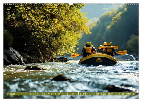 Produktbild: Faszination Wildwasser - Rafting (Wandkalender 2026 DIN A2 quer), CALVENDO Monatskalender