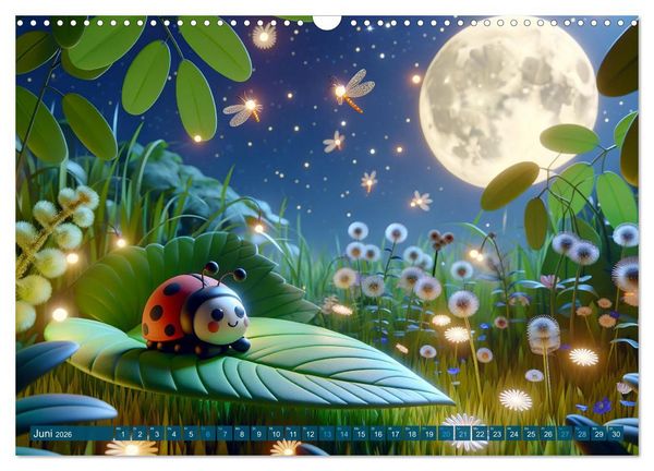 Produktbild: Kleine K&auml;fer, gro&szlig;e Abenteuer: Ein Jahreskalender f&uuml;r Kinder (Wandkalender 2026 DIN A3 quer), CALVENDO Monatskalender