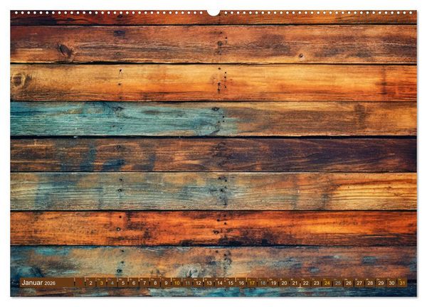 Produktbild: Faszination HOLZ - Strukturen (Wandkalender 2026 DIN A2 quer), CALVENDO Monatskalender