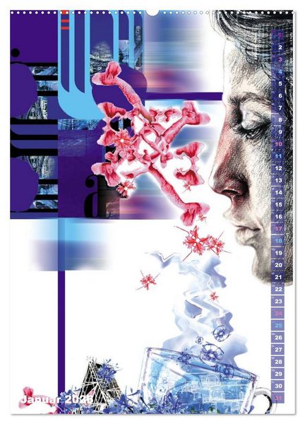 Produktbild: Dreams and Nightmares - Fantasy & Sci-Fi Art / 2026 (Wandkalender 2026 DIN A2 hoch), CALVENDO Monatskalender