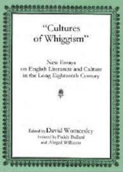 Produktbild: Cultures Of Whiggism