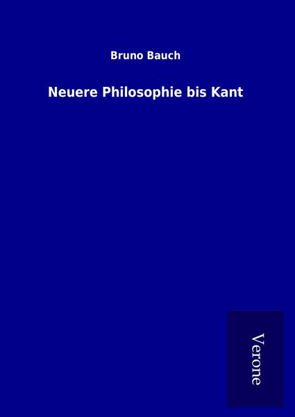 Produktbild: Neuere Philosophie bis Kant