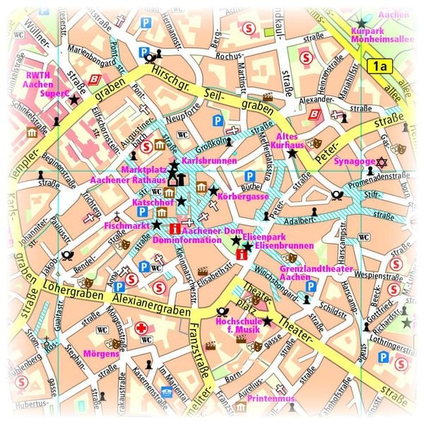 Produktbild: Publicpress Stadtplan Aachen 1:14.000