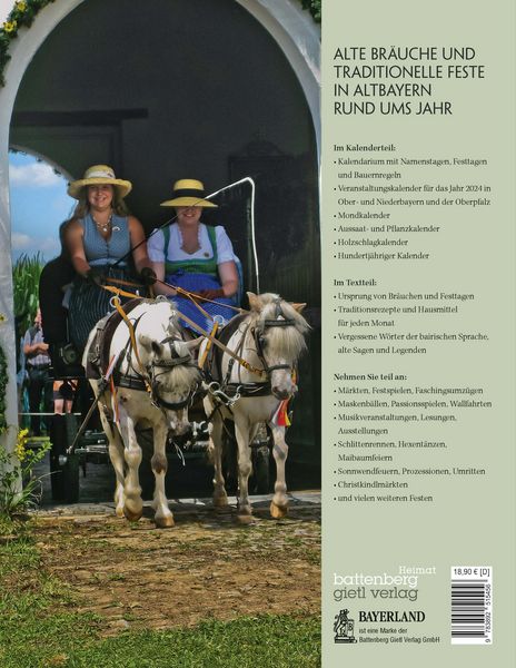 Altbayerischer Festtags- und Brauchtumskalender 2024