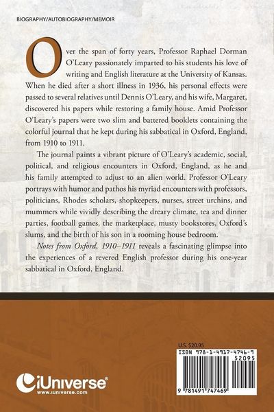 Produktbild: Notes from Oxford, 1910-1911