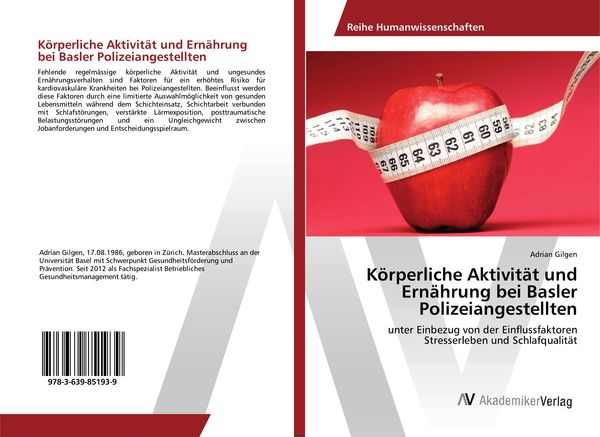 Produktbild: K&ouml;rperliche Aktivit&auml;t und Ern&auml;hrung bei Basler Polizeiangestellten