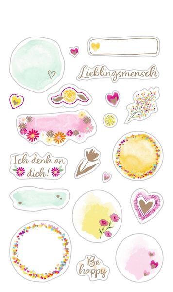 Produktbild: Stickerbogen mit 100 Stickern