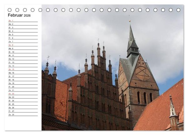 Produktbild: Hannover erleben (Tischkalender 2026 DIN A5 quer), CALVENDO Monatskalender
