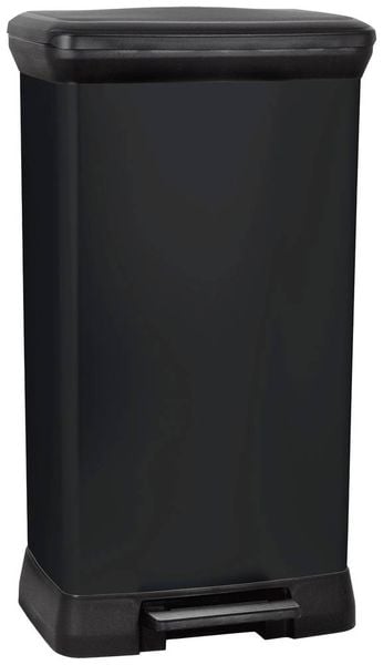 Produktbild: Curver Deco bin metalics 246364 M&uuml;lleimer 50l (B x H x T) 390 x 720 x 290mm Schwarz 1St.