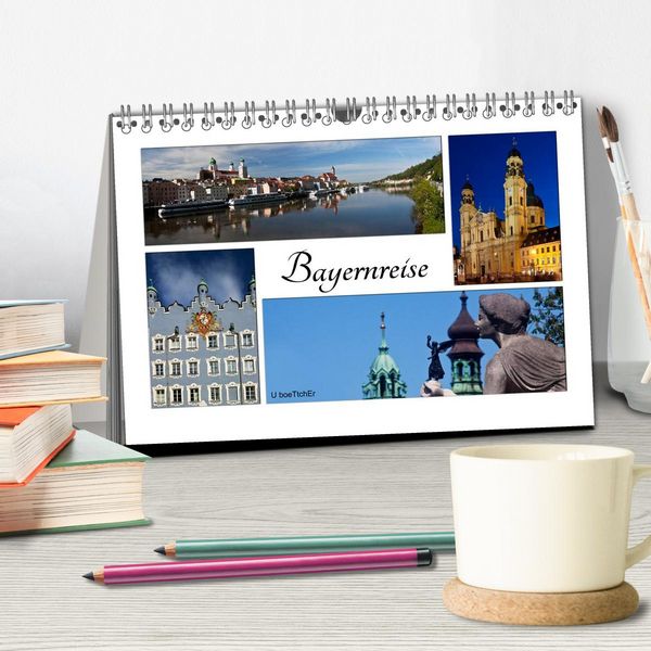 Produktbild: Bayernreise (Tischkalender 2026 DIN A5 quer), CALVENDO Monatskalender