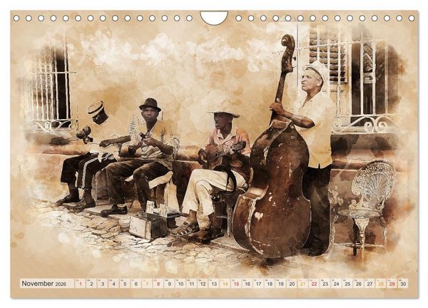Produktbild: Cuba - Inselstaat in der Karibik (Wandkalender 2026 DIN A4 quer), CALVENDO Monatskalender