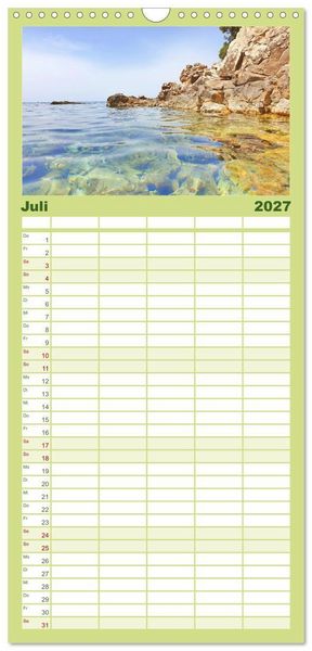 Produktbild: Familienplaner 2027 - Die Insel Cres - Raue Sch&ouml;nheit in Kroatien mit 5 Spalten (Wandkalender, 21 x 45 cm) CALVENDO