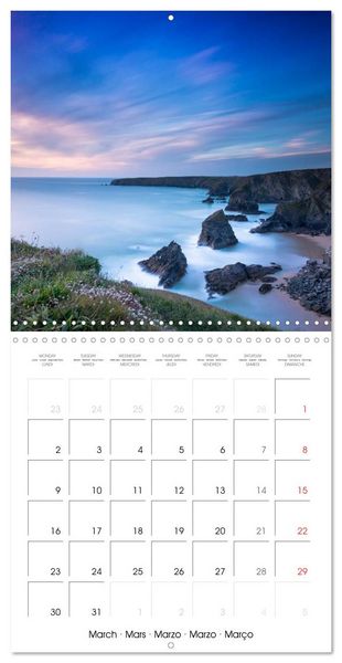 Produktbild: Beautiful Cornish Seascapes (Wall Calendar 2026 12 &times; 12 Inch) CALVENDO 12 Month Wall Calendar