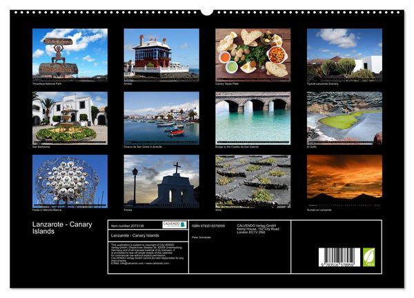 Produktbild: Lanzarote - Canary Islands (High Quality Premium Wall Calendar 2026 DIN A2 landscape),CALVENDO 12 Month Wall Calendar