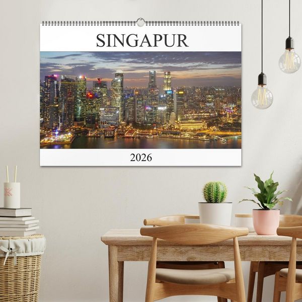 Produktbild: Singapur (Wandkalender 2026 DIN A2 quer), CALVENDO Monatskalender