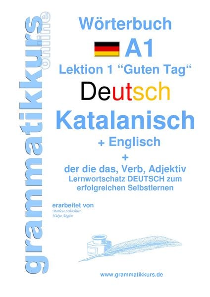 Produktbild: W&ouml;rterbuch Deutsch - Katalanisch - Englisch Niveau A1