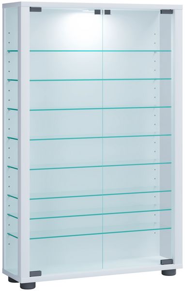 Holz Glas Stand Vitrine Sammelvitrine Lumo Mini