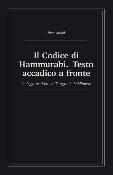 Produktbild: Il Codice di Hammurabi. Testo accadico a fronte