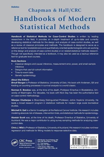Produktbild: Handbook of Statistical Methods for Case-Control Studies