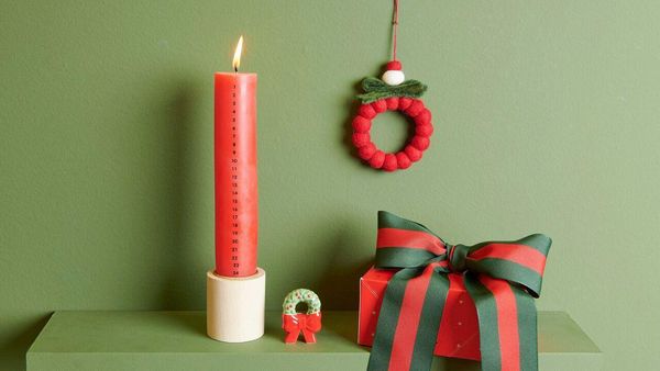 Produktbild: Adventskalender Kerze 1-24, Rot